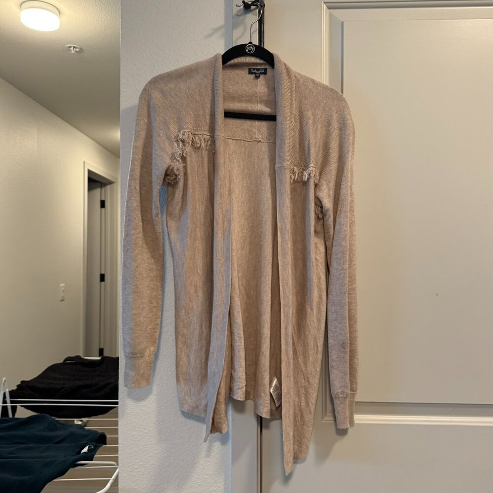 Splendid fringe cardigan